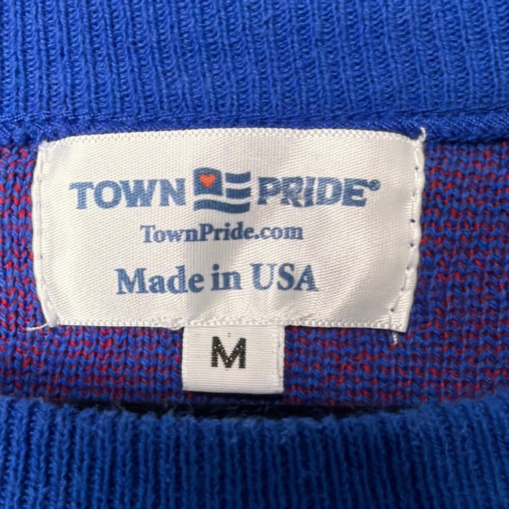 Town Pride Womens Raglan Sweater Game Day Oversized Slouchy Fit SZ M Collegiate - Picture 7 of 8